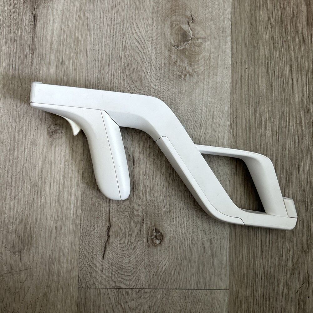 Nintendo Wii White Zapper Gun OEM Official Authentic Original RVL-A-USZ Genuine